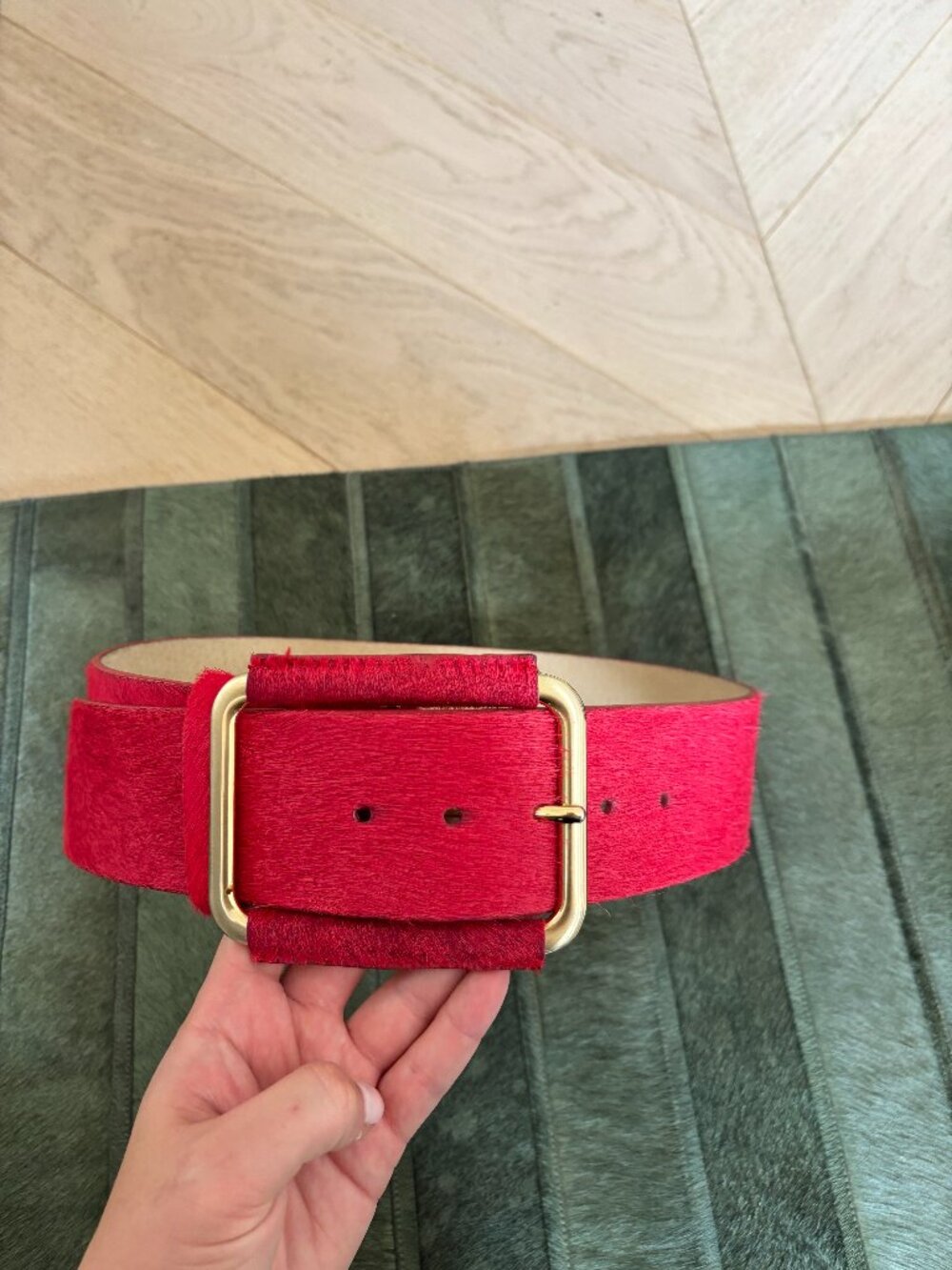 Big Red Fur Belt